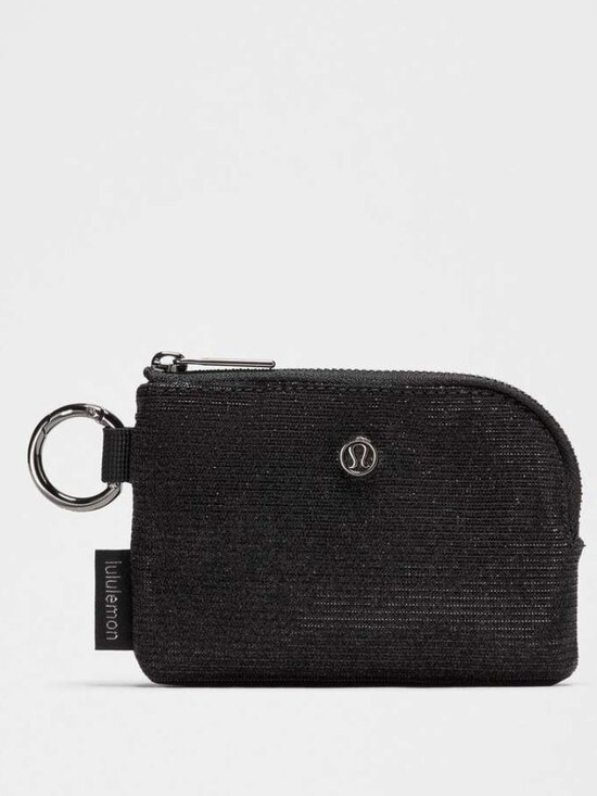 lululemon athletica Accessories - BNWT Lululemon Clippable Card Pouch *Glitter Black / Gunmetal